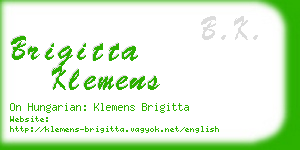 brigitta klemens business card